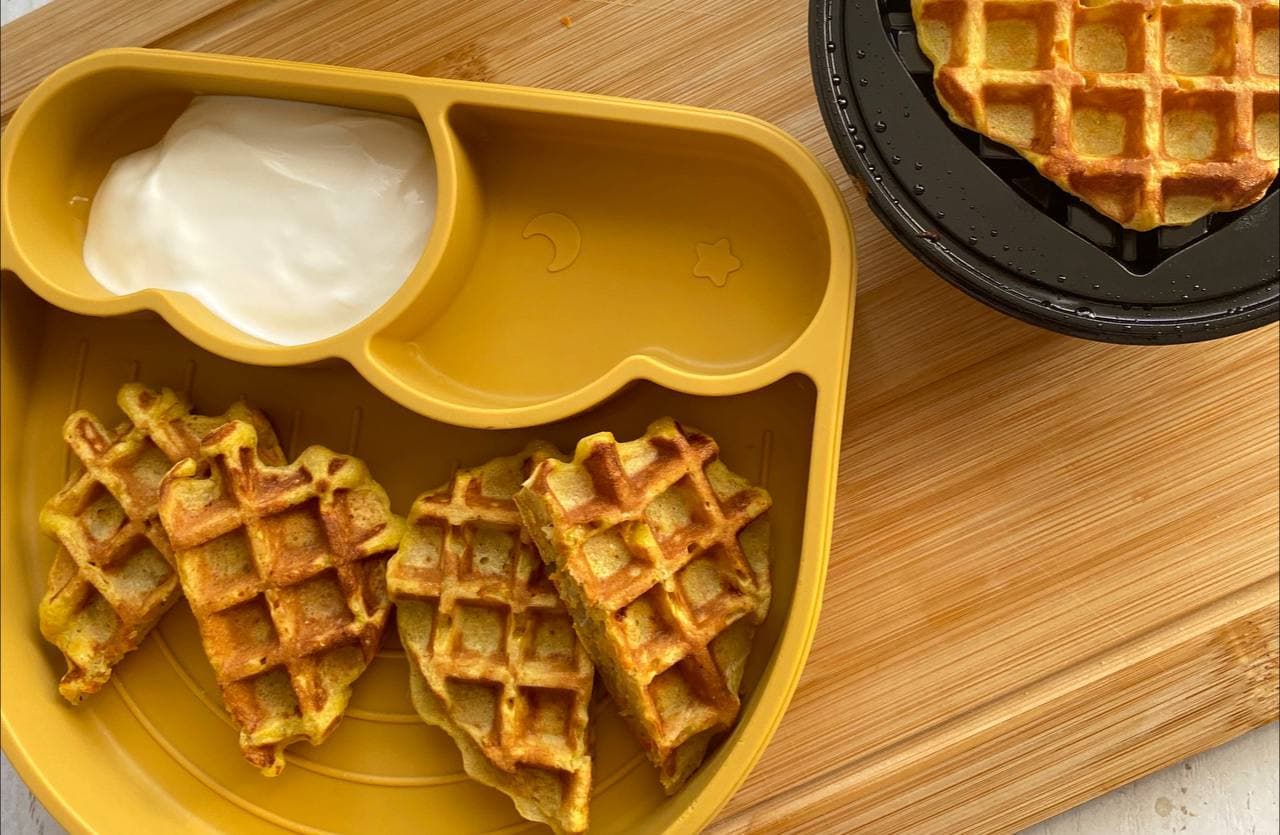 Carrot Banana Waffles