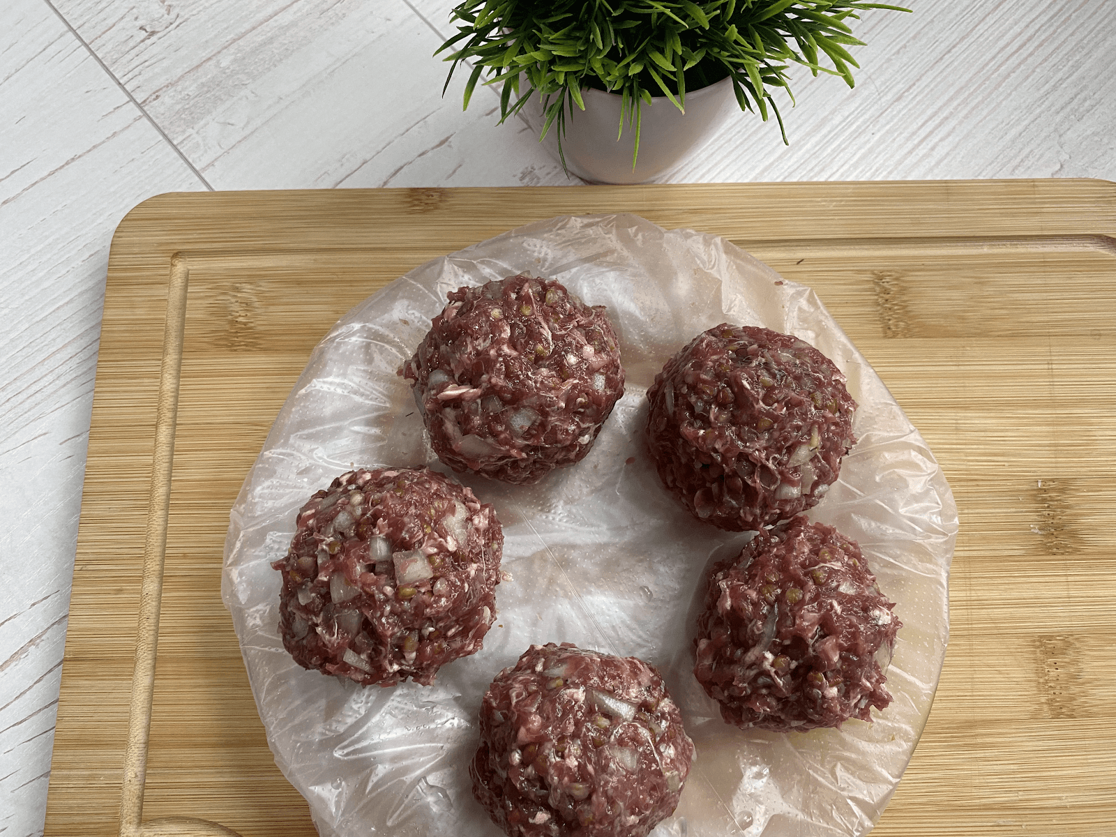 Buckwheat patties with beef